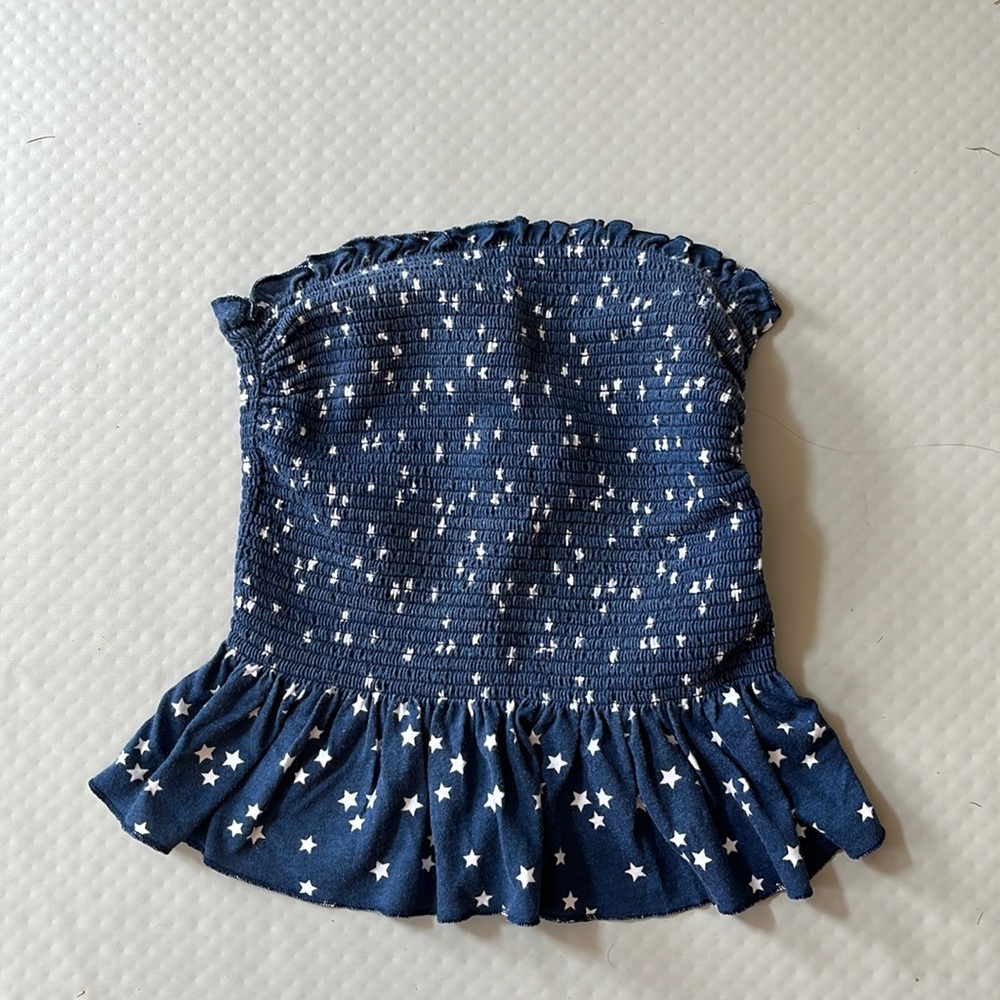 No Boundaries blue star tube top